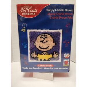 J&P Coats "Happy Charlie Brown"‎ Peanuts 50th Anniversary latch hook kit